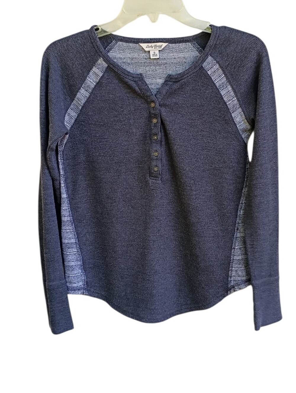 Lucky Brand Long Raglan Sleeve knit top sz S